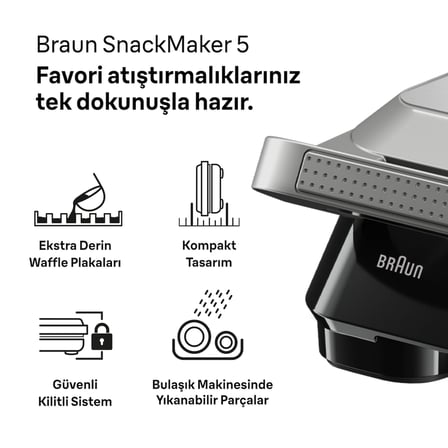 SNACKMAKER 5 SM5006 SILVER TOST M.