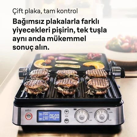 Braun MultiGrill 9 Contact grill CG 9040 Siyah / Paslanmaz Çelik