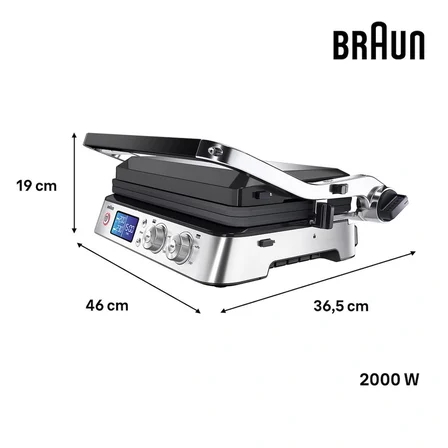 Braun MultiGrill 9 Contact grill CG 9040 Siyah / Paslanmaz Çelik