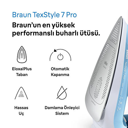Braun SI 7062BL 2600 W Buharlı Ütü