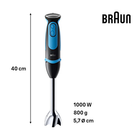 Braun MultiQuick 5 MQ5252BK 1000 W Set Mikser Siyah