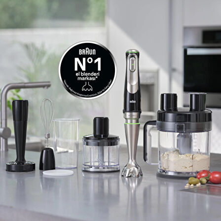 Braun Multiquick 9 MQ9187XLI 1200 W Set Mikser Siyah