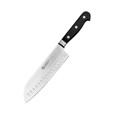 18 CM DÖVME OLUKLU ŞEF SANTOKU BIÇAĞI