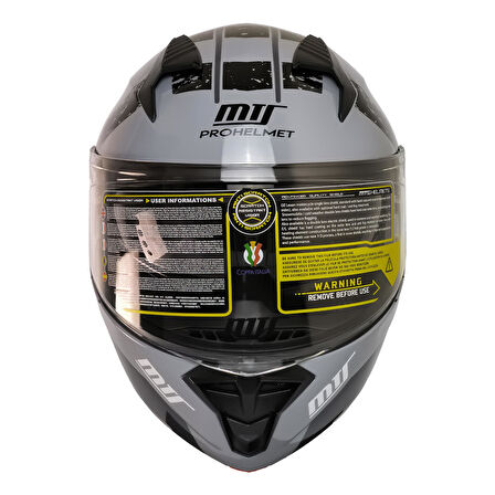 MTS 966 WX10 GREY ÇENE AÇILIR KASK