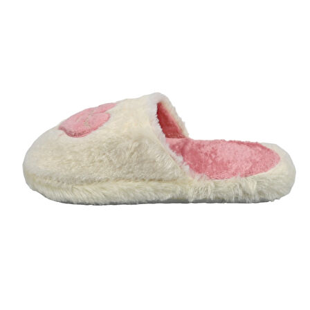 SİA ÇANTA EVA TABAN COMFORTLİNE KAYDIRMAZ HALI TERLİĞİ KÜRKLÜ KALP EMOJİ'Lİ ÜŞÜMEYEN AYAKLAR KADIN TERLİK