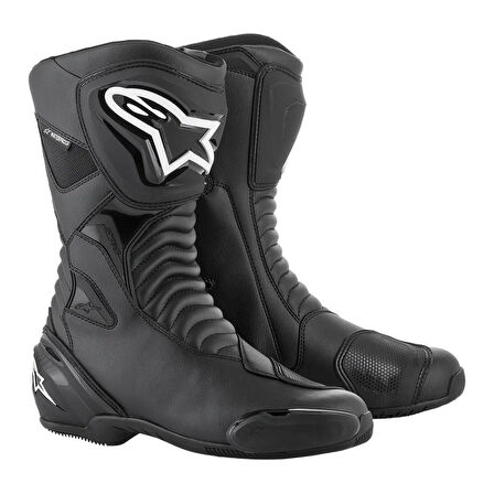 Alpinestars SMX S WP Korumalı Spor Motosiklet Botu Siyah