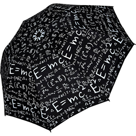 Eleven Market Matematik Formül Desenli Şemsiye Çanta Boy Şemsiye