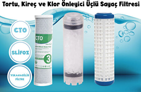 Sulook Şebeke Girişi 3 Aşama Su Arıtma Cİhazı Kireç Klor Küf Pas Tortu Tutcu Sistem
