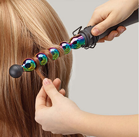 GAMMA PIU Iron Bubble Rainbow 025 Bukle Yapıcı Saç Maşası
