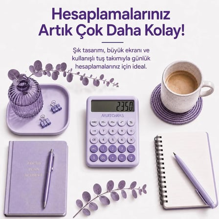 MUITOMAS HESAP MAKİNESİ LİLA