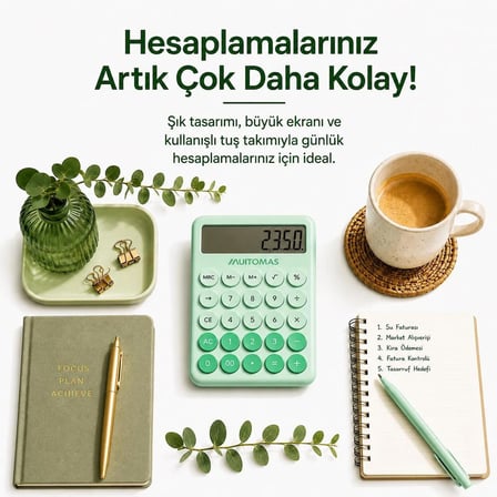 MUITOMAS HESAP MAKİNESİ YEŞİL