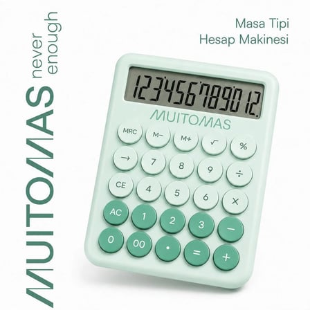 MUITOMAS HESAP MAKİNESİ YEŞİL