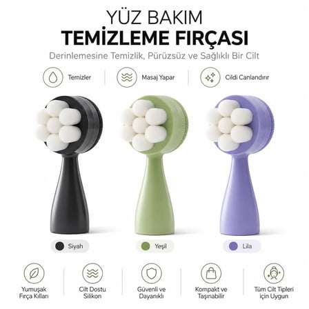 MUITOMAS YÜZ TEMİZLEME FIRÇASI LİLA