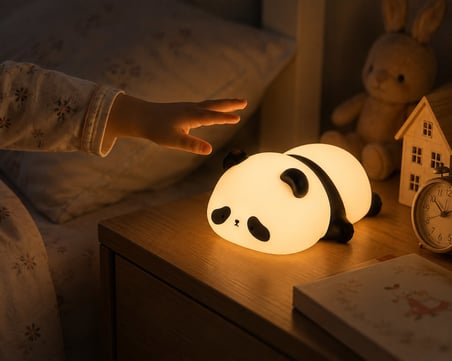 MUITOMAS PANDA FİGÜRÜ SİLİKON  GECE LAMBASI USB-C