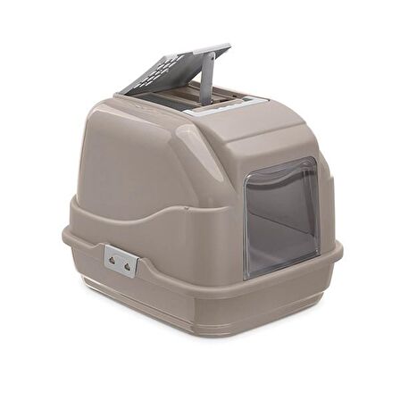 İmac Easy Cat Kapalı Filtreli Kedi Tuvaleti Gri 40x50x40 Cm