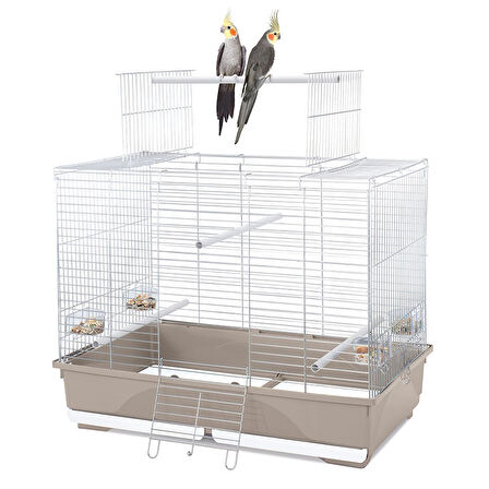 Imac Wılma Papağan Kafesi Bej/beyaz 79,5x48,5x64,5cm
