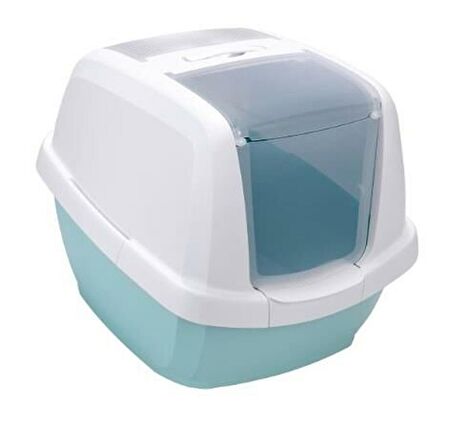 İmac Maddy Üstü Açılabilen Kapalı Kedi Tuvaleti Mavi