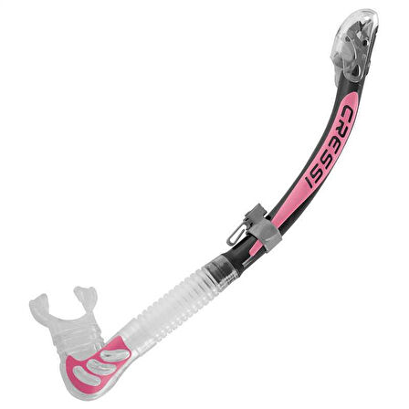 Cressi Alpha Dry Şnorkel Gümüş-Pembe
