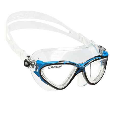 Cressi Planet Yüzücü Gözlüğü Clear/Black/Blue