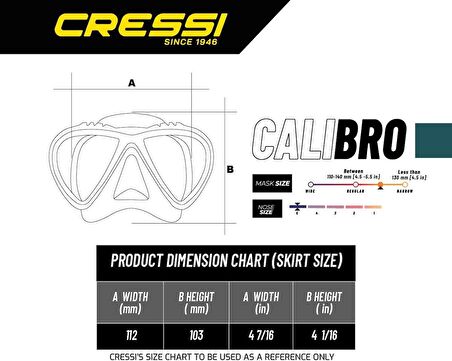Cressi Calibro Corsia Maske Şnorkel Set