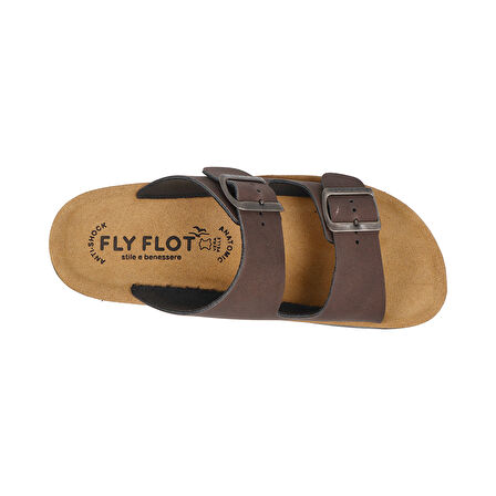 FlyFlot  Erkek Terlik 78 171 4C Fly Flot Slipper CASUAL 2507-Dark Brown