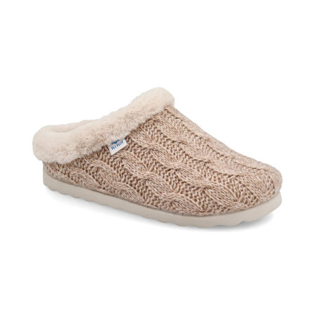 FlyFlot  Kadın Terlik/ Panduf ( Ev ) B3 W64 UZ Fly Flot CLOTH WOMAN SLIPPER 6009-Beige