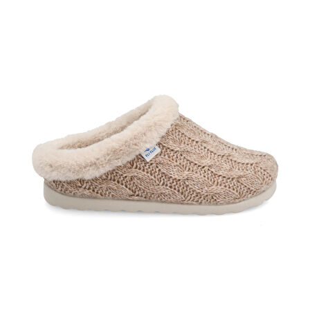 FlyFlot  Kadın Terlik/ Panduf ( Ev ) B3 W64 UZ Fly Flot CLOTH WOMAN SLIPPER 6009-Beige