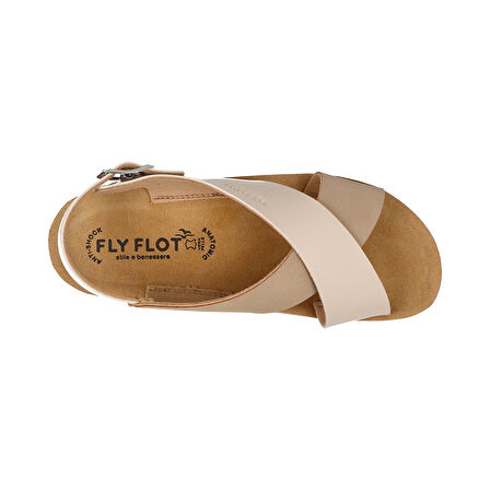 FlyFlot  Kadın Sandalet 42 G61 3C  Fly Flot Sandal TRENDY 6309-Beige