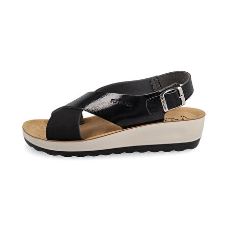 FlyFlot  Kadın Sandalet 42 G61 3C Fly Flot Sandal TRENDY 6403-Black