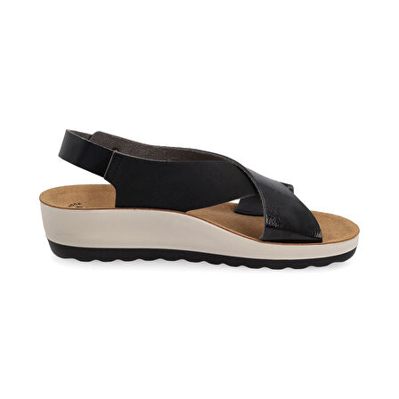 FlyFlot  Kadın Sandalet 42 G61 3C Fly Flot Sandal TRENDY 6403-Black