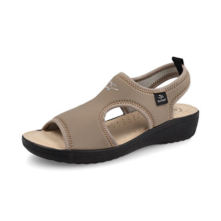 FlyFlot  Kadın Sandalet 55 E71 LA Fly Flot Sandal FRESH 2004-Taupe