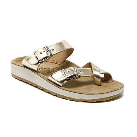 FlyFlot T4 429 FE Kadın Sneaker ( Günlük) 77 J68 ZC Fly Flot Slipper 6330-Gold