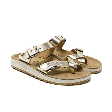 FlyFlot T4 429 FE Kadın Sneaker ( Günlük) 77 J68 ZC Fly Flot Slipper 6330-Gold