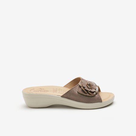 FlyFlot  Kadın Terlik T5 K40 GE  Fly Flot Cloth Slipper CLOTH Taupe (Rovere)