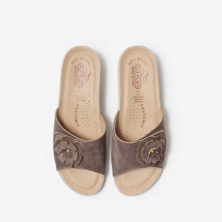 FlyFlot  Kadın Terlik T5 K40 GE  Fly Flot Cloth Slipper CLOTH Taupe (Rovere)