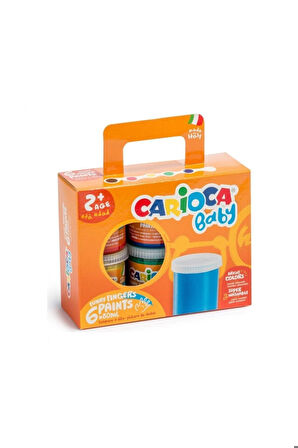 Baby Yıkanabilir Bebek Parmak Boyası 6 Renk X 80gr. Ko032