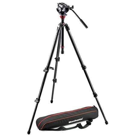 Manfrotto MVH500AH, 755CX3 Carbon Fiber Video Tripod - Çantalı