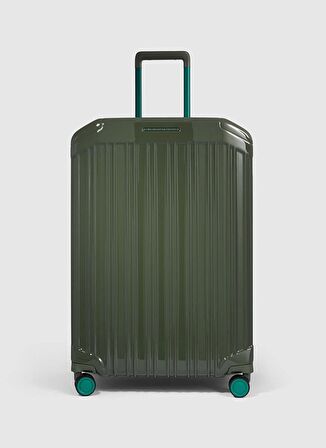 Piquadro Yeşil Çekçekli Sert Valiz BV6394PQLS3-Large