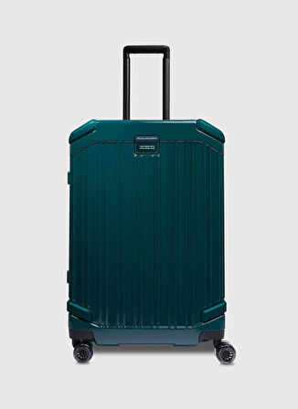 Piquadro Yeşil Çekçekli Sert Valiz BV4427POP/VE ORTA