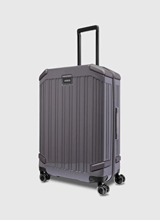 Piquadro Gri Çekçekli Sert Valiz BV4427POP/GR ORTA