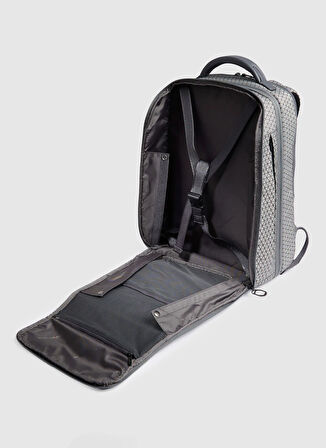 Piquadro %93 Tekstil, %7 İnek Derisi Gri Erkek Sırt Çantası CA6828W139