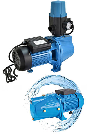 1.5HP Tam Otomatik Su Pompası Motoru – Metal Tirbün Yüksek Basınçlı Bahçe ve Ev Tipi Hidrofor Seti