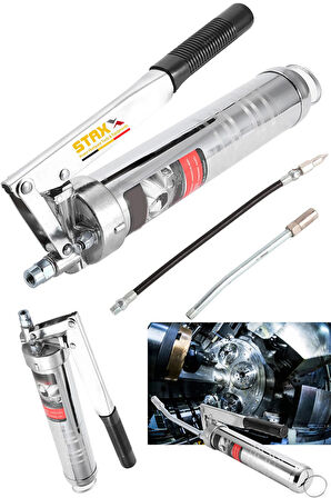 Sanayi Tipi  Dayanıklı Yüksek Basınçlı Gres Yağ Pompası 500 CC Büyük Boy Profesyonel Set