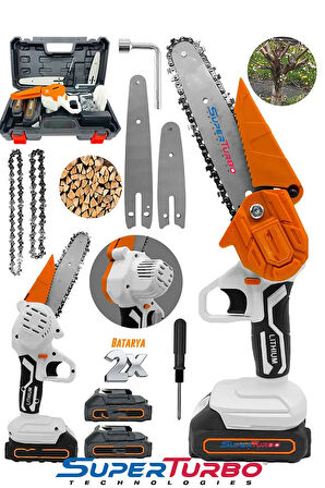 88V Çift Akülü Zincirli Testere – Dayanıklı, Uzun Kısa Pala, Bahçe & Orman İşleri