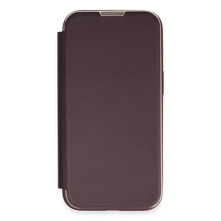 Apple iPhone 13 Pro Max Kılıf Dolpin Kapaklı - Derin Mor