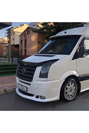 Volkswagen Crafter Ön Kaput Koruma Rüzgarlığı 3mm Akrilik (abs) Parlak Deflektör 2006-2012