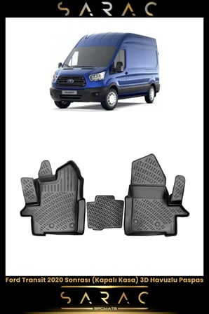 Ford Transit 2023 Model Araca Özel 3d Havuzlu Paspas