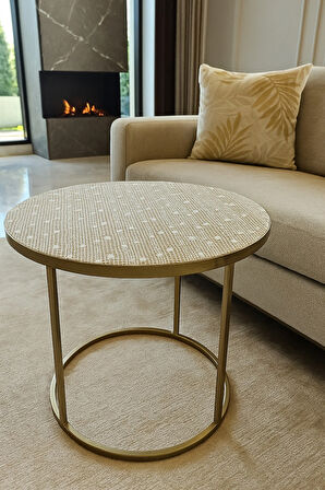 Lüks Çeyizlik Yuvarlak PVC Dantelli Orta Sehpa Masa Örtüsü – Kaliteli, Dekoratif