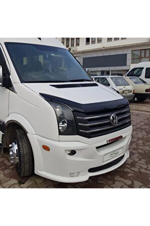 Volkswagen Crafter Ön Kaput Koruma Rüzgarlığı 3mm Akrilik (Abs) Parlak Deflektör 2012-2017