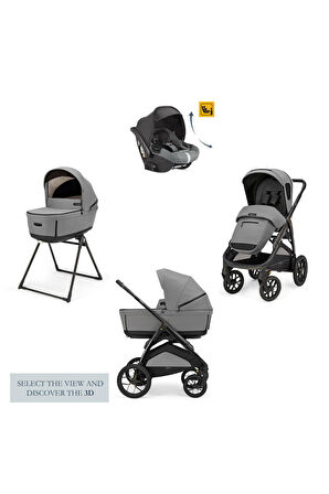 Inglesina Aptica XT Glam Bebek Arabası ve Darwin Recline Ana Kucaklı, Portbebeli, Stantlı 4'lü Sistem
